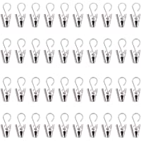 40 Piezas Ganchos Cortina Clips-Pinzas para cortinas Pinza Multiusos para decoración del hogar de Ducha-para Fotos…